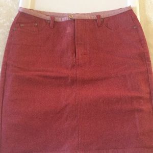 Canyon River blues stretch jean skirt